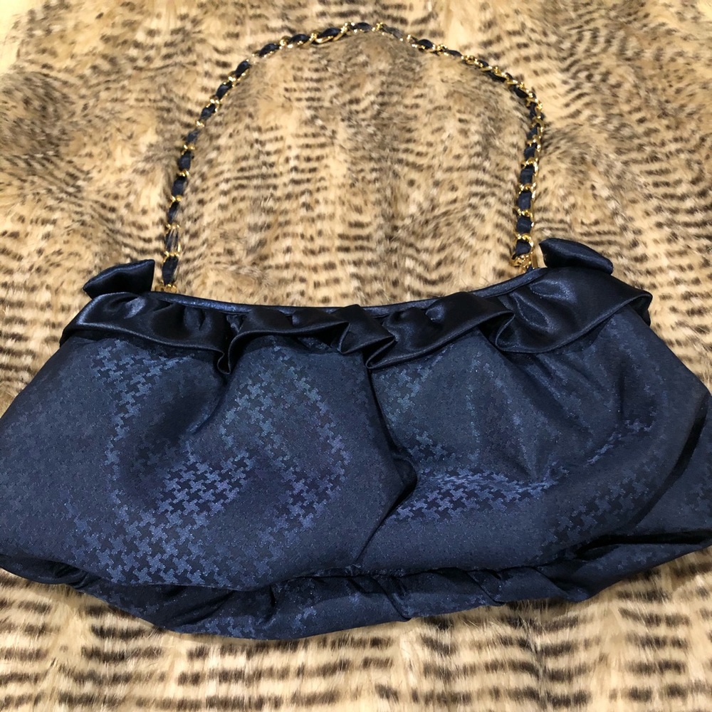 NaRaya Navy Blue Dressy Handbag